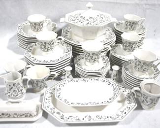 8553 - 72 Piece Set Independence Ironstone China
