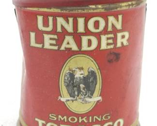 8366 - Union Leader Tobacco Tin - 6" x 5"
