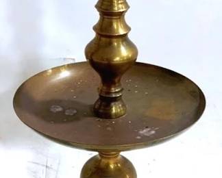 3240 - Brass 27" Tall Altar Candleholder

