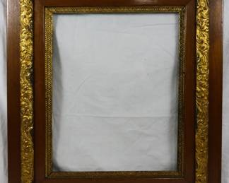 1514 - Vintage Carved Oak Frame 31x26.5
