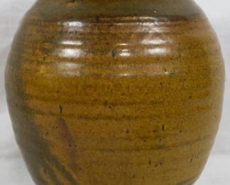 13 - Signed Pottery Vase 9"
