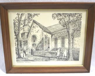 8496 - "Bruton Parish Church" Print - 13" x 16"
