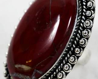 1667 - Mukaite Leerman Silver Ring sz 8
