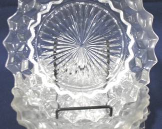 8564 - 5 Fostoria American Dinner Plates - 9.5" Round
