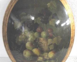 8150 - Vintage Wall Domed Art - 19" x 14"

