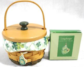 5148 - 2001 Longaberger "Lucky You" Basket w Liner Charm Included
