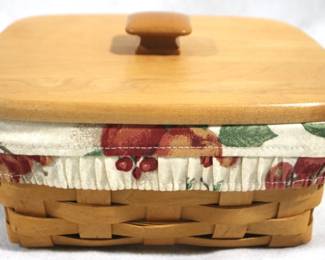 5173 - 1999 Longaberger Basket w Liners - 9" x 6" x 5"
