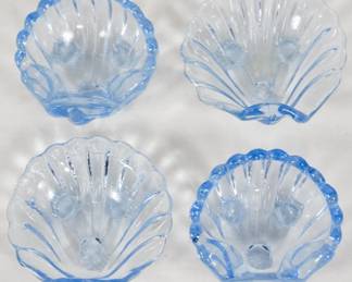 159 - 4 Cambridge Blue Caprice Individual Shells
