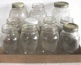 8160 - Lot of Glass Jars
