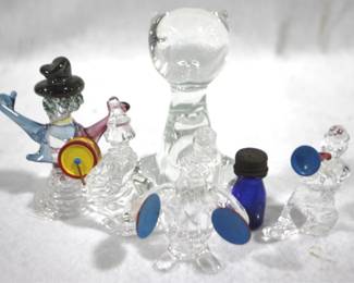 5081 - Lot of 6 Assorted Glass Figures
