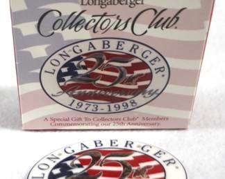 5175 - 1998 Longaberger Tie on Charm w Box

