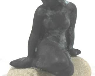 5096 - Bronze Nude on Rock - 3"
