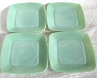 7874 - 4 Jadeite Plates - 8.5x8.5
