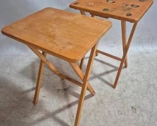 3285 - Pair Folding TV Tables 28 x 19 x 15
