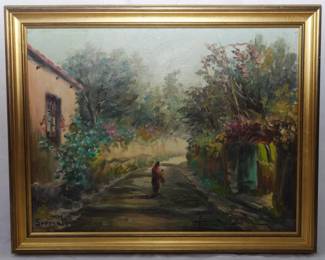 1406 - Artist Signed Framed Art 16.5x20.5
