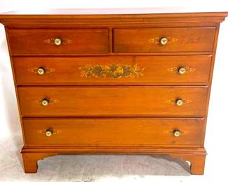 3076 - 2 over 3 Drawer Hitchcock Dresser, 36" x 43" x 19"
