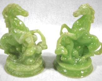 5052 - Carved Horse Statues - 5" Tall
