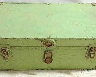3102 - Painted Footlocker/Chest - 12 x 31 x 17
