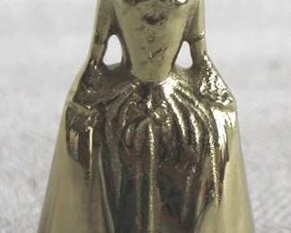 7646 - Brass Bell by Virginia Metal Crafters - 5" Tall
