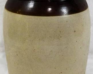 40 - Brown and White Crock 10"
