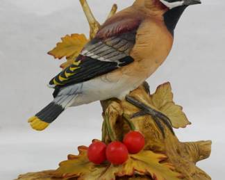 57 - 1987 Andrea Cedar Waxwing Figurine 5.5"
