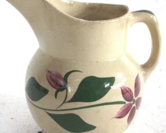 8324 - Vintage Watt Starflower Pitcher - 7" Tall
