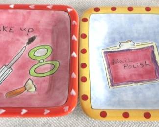 7924 - 2 Jessica Spom Plates - 8.5 x 8.8
