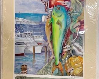 3360 - Numbered & Signed Print by Donna Burgess in protective plastic 32 x 26
