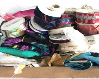 8296 - Lot of Assorted Ribbons & Linens
