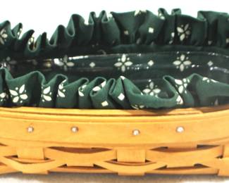5159 - 1998 Longaberger Basket w Liners 8" x 3" x 4"
