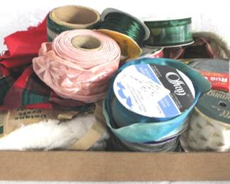 8297 - Lot of Assorted Ribbons & Linens
