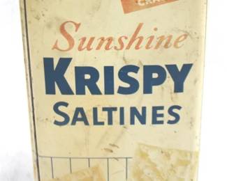8367 - Sunshine Saltines Tin - 9" x 4.5" x 4.5"
