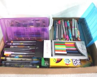 7587 - Lot of Assorted Pens & Pencils
