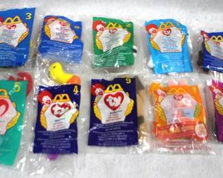 8448 - Lot of 8 McDonalds TY Beanie Babies
