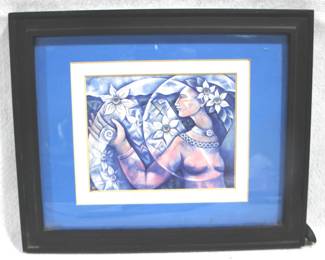 8382 - "She Turns Winter Into Spring" Signed Print 11.5" x 9.5"
