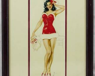 1569 - Vargas Pin Up Girl Print 19x12
