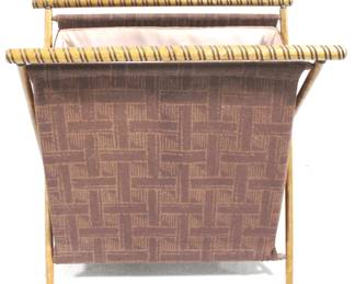 8659 - Mid Century Sewing Basket - 15" x 14" x 8"
