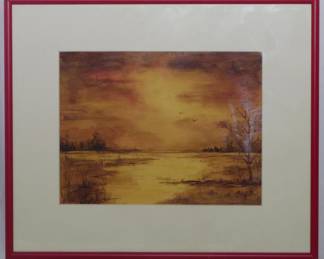 1293 - Signed Frame 12.5x15
