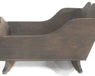 8138 - Wood Doll Bed - 14" x 17" x 24"
