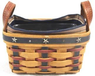 5164 - 2003 Longaberger Basket w / Liners - 6" x 4" x 4"

