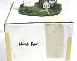 5192 - Danbury Mint North Point Lighthouse w/ Box
