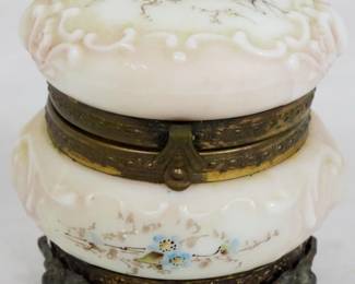 148 - Wave Crest Hand Painted Dresser Box 3.5x3"
