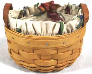 5163 - 2002 Longaberger Basket w Liners - 6" x 3"
