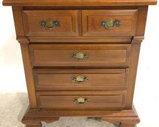 3040 - Vintage Bedside Stand - 27" x 22" x 16" Scratched top

