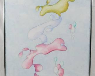 1446 - Elinor Hopkins "Balloons" 1989 30.5x22
