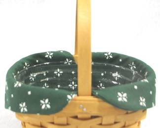 5162 - 1999 Longaberger Basket w Liners - 7.5 x 5 x 7
