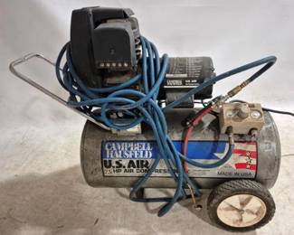3322 - Campbell Hausfeld Air Compressor You are buying a used as-is electric/electronic item. We do not guarantee all components are present, and if it is not expressly stated, it is untested.
