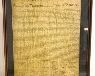 3224 - "Declaration of Impedance" Framed 36 x 31
