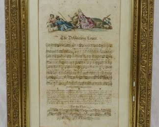 1436 - Framed Print of Song 21x15
