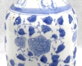 8355 - Blue/White Vase - 10" Tall
